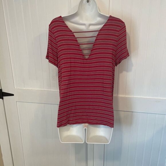 PINK roses top size L - Picture 2 of 4